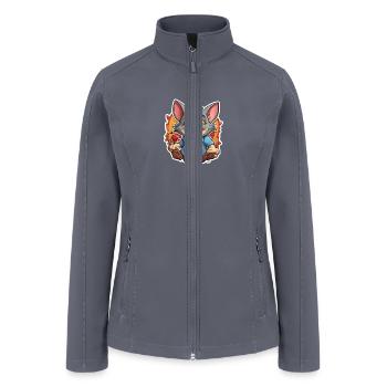 "Classic Tom Fun" - Women’s Soft Shell Jacket - gray - Front