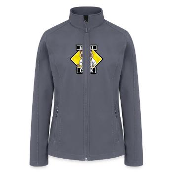 Funny cat - Women’s Soft Shell Jacket - gray - Front