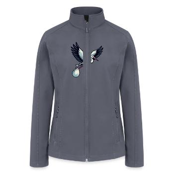 Stork Delivery: Special Newborn Arrival - Women’s Soft Shell Jacket - gray - Front