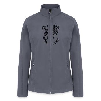 Hippopotamus Hippo Feeling Hip - Women’s Soft Shell Jacket - gray - Front