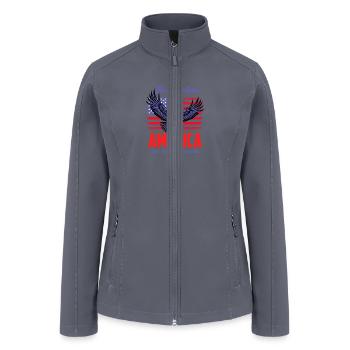 Blue Collar America Blue Collar Rebelution Co. - Women’s Soft Shell Jacket - gray - Front