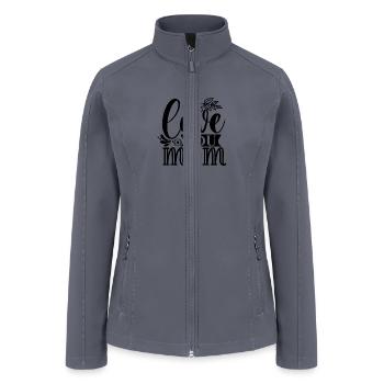 Love you mom - Women’s Soft Shell Jacket - gray - Front