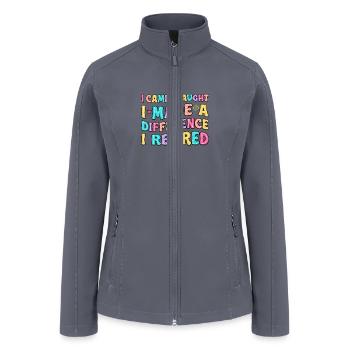 i came i thought i made a difference - Women’s Soft Shell Jacket - gray - Front