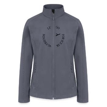 Funny squad Just A Girl Who Loves Ice Skating - Women’s Soft Shell Jacket - gray - Front