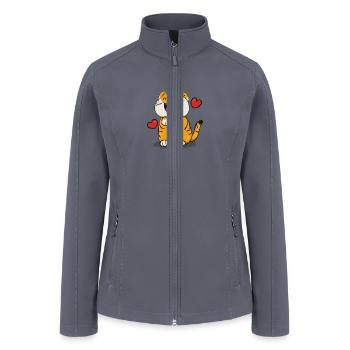 Tiger funny - Women’s Soft Shell Jacket - gray - Front