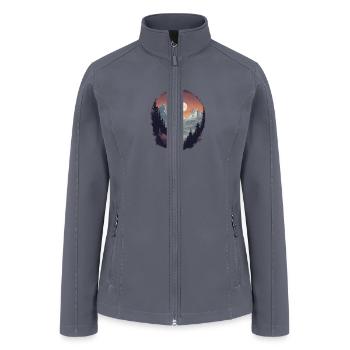 Explore the World, Discover Yourself! - Women’s Soft Shell Jacket - gray - Front