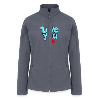 Love You - Women’s Soft Shell Jacket - gray - Front