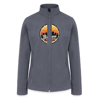Boston Gift for History and New England Lovers - Women’s Soft Shell Jacket - gray - Front