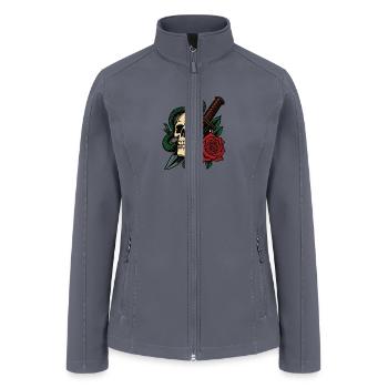 Deadly Beauty Tattoo Design - Women’s Soft Shell Jacket - gray - Front