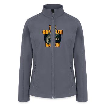 Grangler Nation (Catfish) - Women’s Soft Shell Jacket - gray - Front