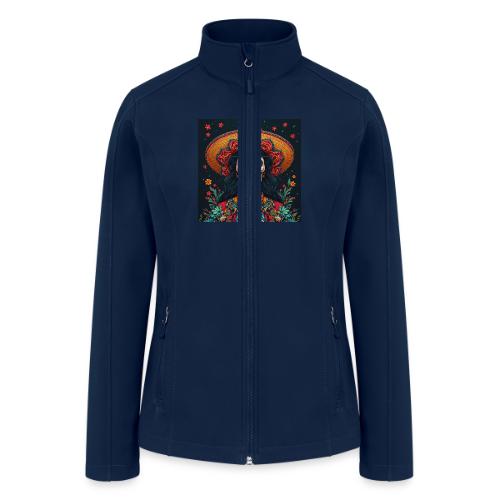 Charra Skull Art | Traditional Mexican Design - Women’s Soft Shell Jacket