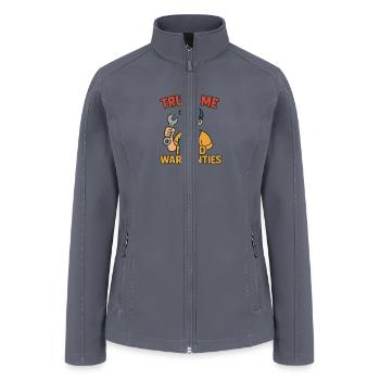 Trust Me I Void Warranties - Women’s Soft Shell Jacket - gray - Front