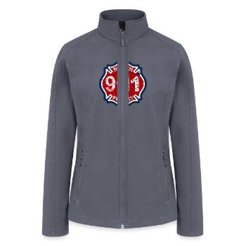 911 CROSS - Women’s Soft Shell Jacket - gray - Front