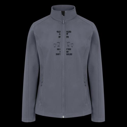 STAND AGAINST BULLYING - BLACK PRINT - Women’s Soft Shell Jacket