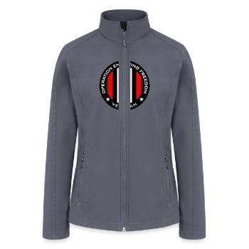 OEF Veteran - Women’s Soft Shell Jacket - gray - Front