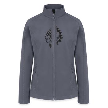 chief distorted - Women’s Soft Shell Jacket - gray - Front
