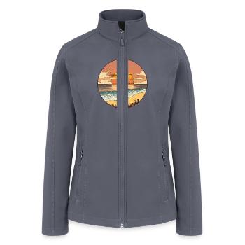 Sunset Beach - Women’s Soft Shell Jacket - gray - Front