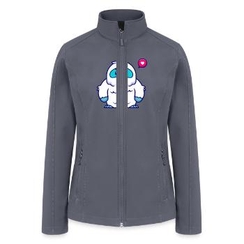Cute Yeti Cartoon - Women’s Soft Shell Jacket - gray - Front