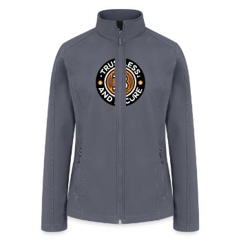 Bitcoin Trustless and Secure Cryptocurrency BTC - Women’s Soft Shell Jacket - gray - Front