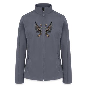 Skull Fly - Women’s Soft Shell Jacket - gray - Front