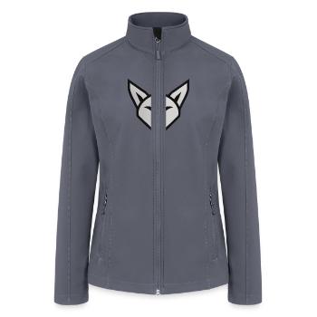 Bad Fox Logo - Women’s Soft Shell Jacket - gray - Front
