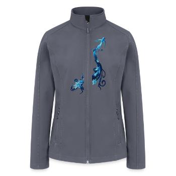 Going Away Is The Bluebird - Women’s Soft Shell Jacket - gray - Front