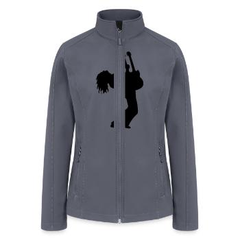 Doubleneck Guitarist - Women’s Soft Shell Jacket - gray - Front