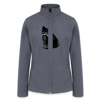Scary Shark - Women’s Soft Shell Jacket - gray - Front