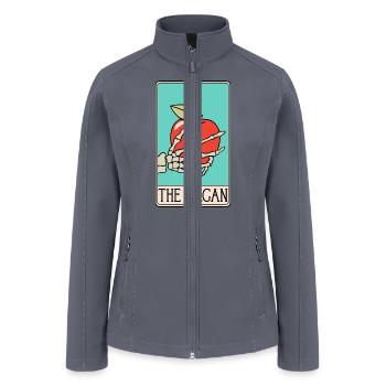 The Vegan - Tarot Card - Women’s Soft Shell Jacket - gray - Front