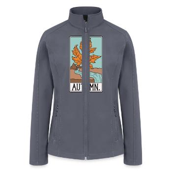 The Autumn - Tarot Card - Women’s Soft Shell Jacket - gray - Front