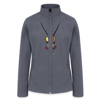 Optimistic Tiki - Women’s Soft Shell Jacket - gray - Front