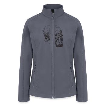 Hippopotamus T-shirt - Women’s Soft Shell Jacket - gray - Front