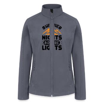 Enchanted Summer Nights by the Bonfire Light - Women’s Soft Shell Jacket - gray - Front