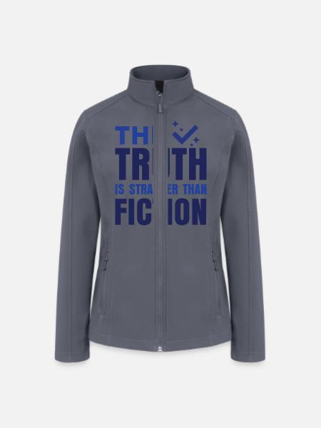 The Truth Is Stranger Than Fiction - Women’s Soft Shell Jacket - gray