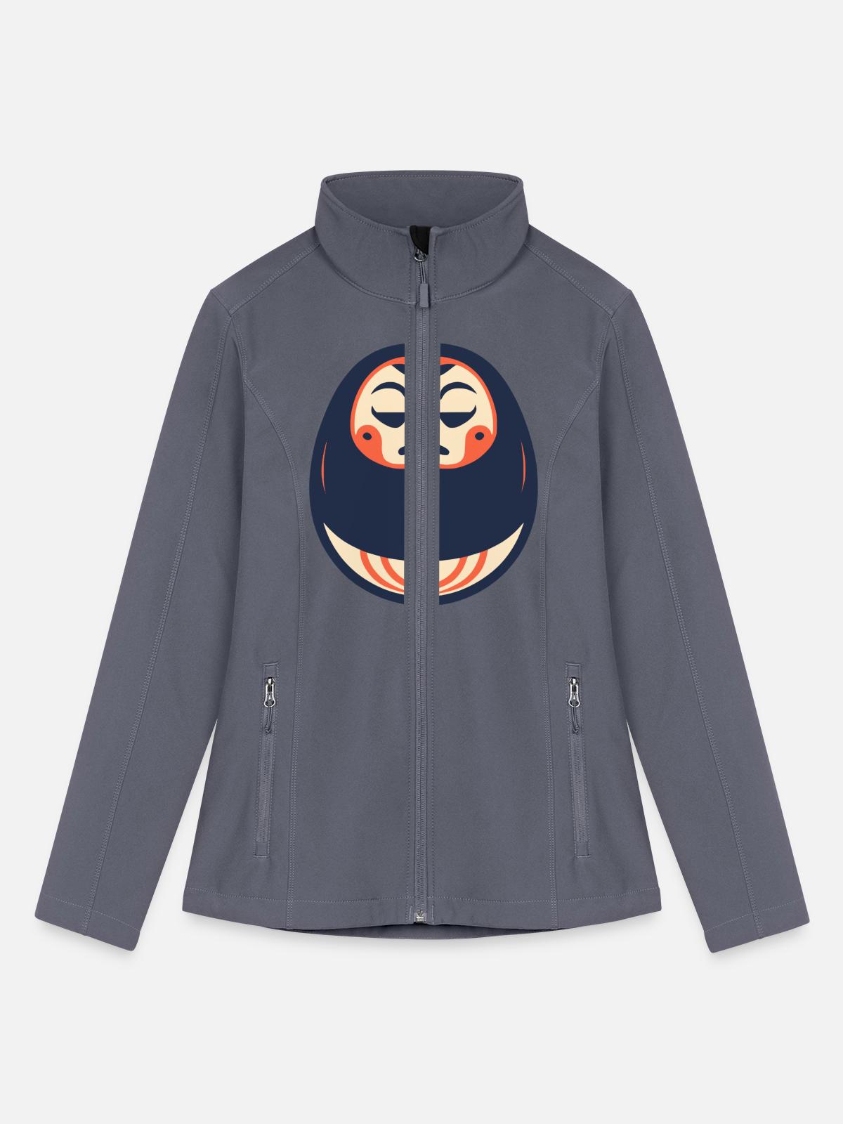 Daruma Doll - Women’s Soft Shell Jacket - gray - Front