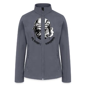 your sweatpants - Women’s Soft Shell Jacket - gray - Front