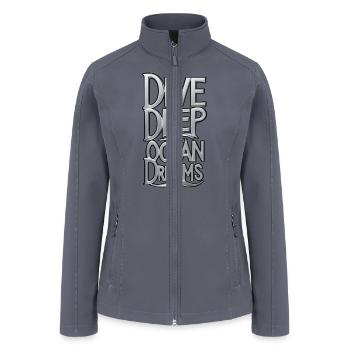 Plumb Depths for Ocean Dreams - Women’s Soft Shell Jacket - gray - Front