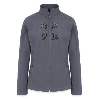 Protect the dolls - Women’s Soft Shell Jacket - gray - Front
