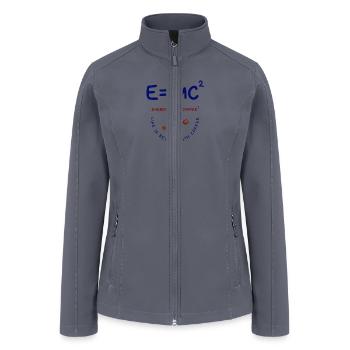 E = MC/2 Coffee Gift - Women’s Soft Shell Jacket - gray - Front