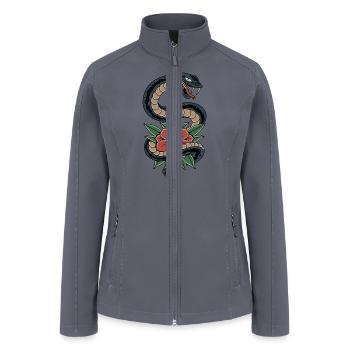Deadly Beautiful Snake - Women’s Soft Shell Jacket - gray - Front