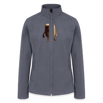 Coffee Monster - Women’s Soft Shell Jacket - gray - Front