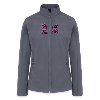 Protect the dolls - Women’s Soft Shell Jacket - gray - Front