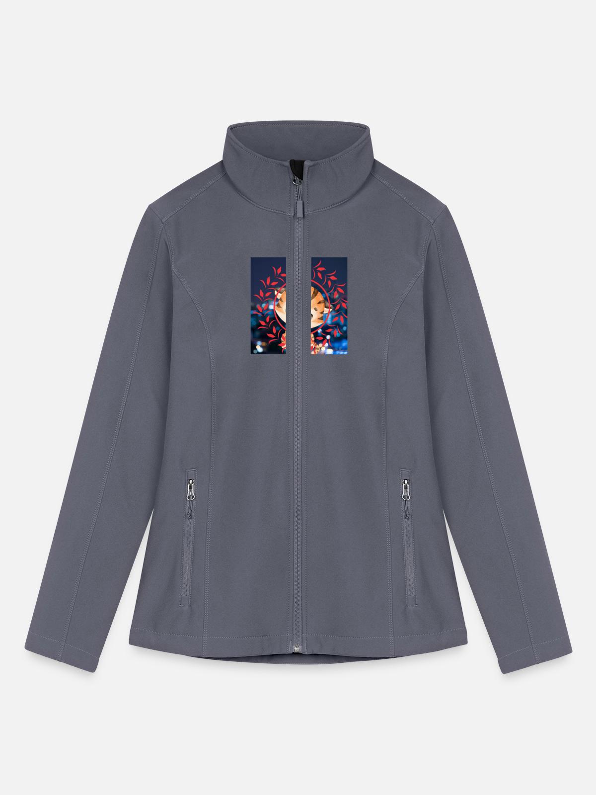 Tiger - Women’s Soft Shell Jacket - gray - Front
