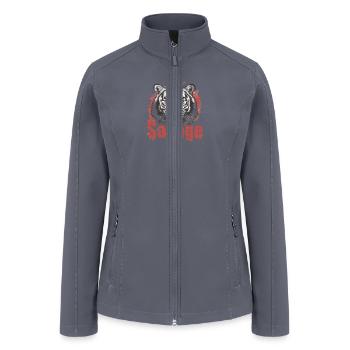 Fierce Savage, Unleash your inner strength - Women’s Soft Shell Jacket - gray - Front