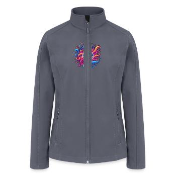 Kryptowährung Crazy Crypto Logo Ether ETH - Women’s Soft Shell Jacket - gray - Front