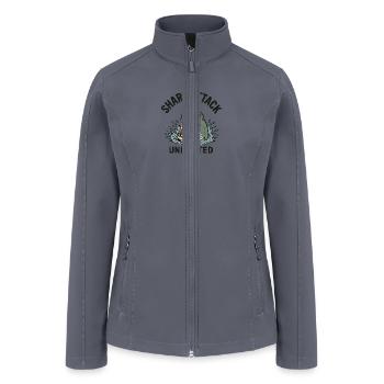 Shark Attack Unlimited: Fear the Fin - Women’s Soft Shell Jacket - gray - Front