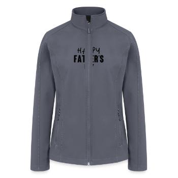 Bold Father's Day Greeting Tee - Women’s Soft Shell Jacket - gray - Front
