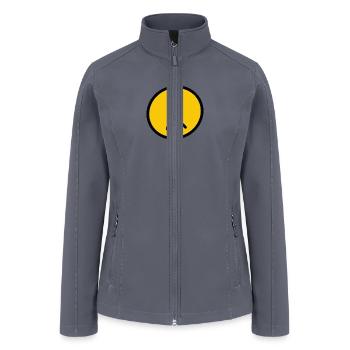sad face - Women’s Soft Shell Jacket - gray - Front