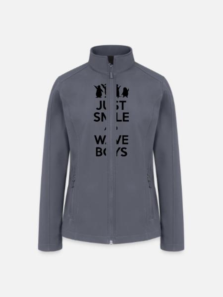 Just Smile And Wave Boys - Women’s Soft Shell Jacket - gray