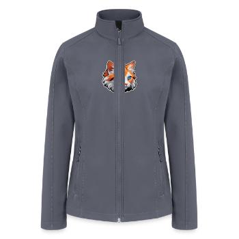 Cat face - Women’s Soft Shell Jacket - gray - Front